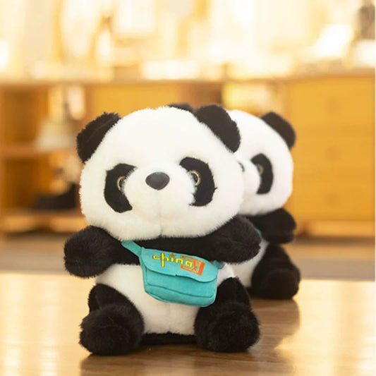 Backpack Panda Doll Doll Plush Toy Cute Artificial Size Panda Ragdoll Birthday Gift for Girlfriend