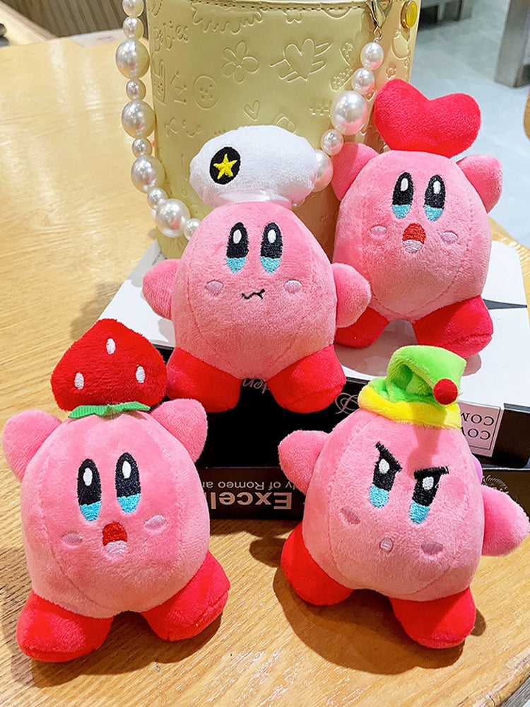 Kirby Doll Plush Toys Small Pendant Mini Prize Claw Doll Cinnamon Dog Doll Keychain Bag Ornament