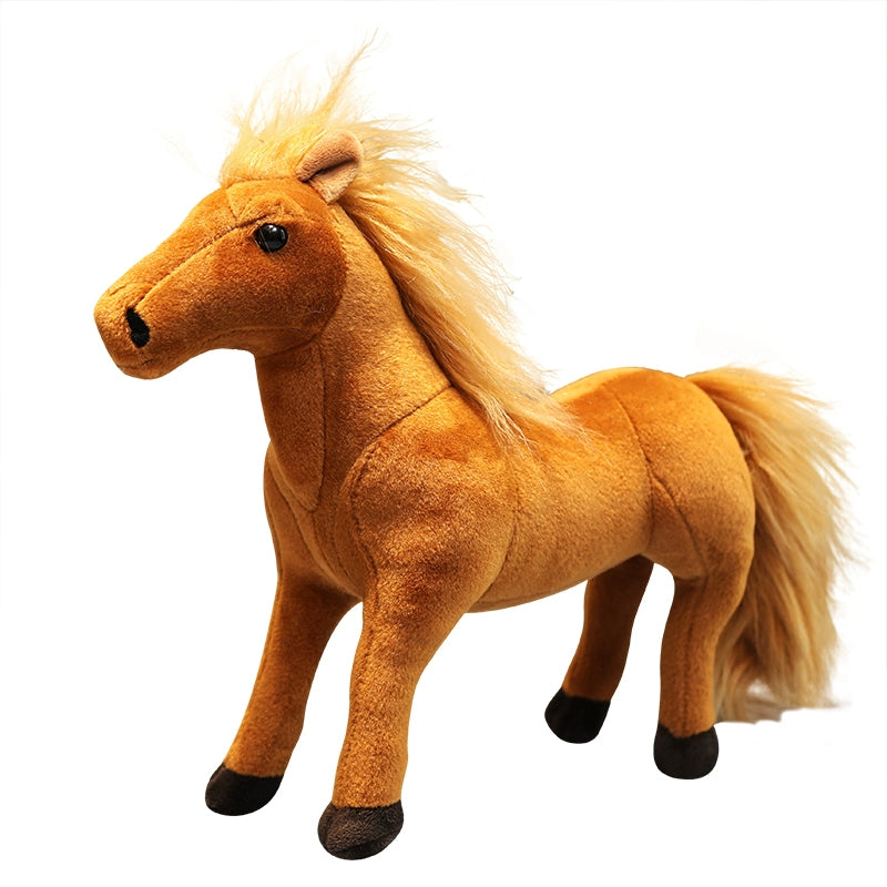 Simulation Horse Doll Plush Toys Photo Decoration Props Pony Sweat Blood BMW Doll Boy Gift