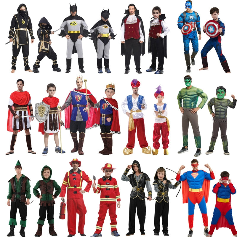 Halloween Children's Clothing Boys' Clothing Father and Son Parent-Child Clothing Halloween Adult Men's Clothing Ninja King