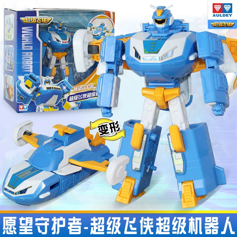 Aodi Double Diamond Super Flying Man Super Headquarters Base Deformation Robot Children's Toy Boy King Kong Genuine