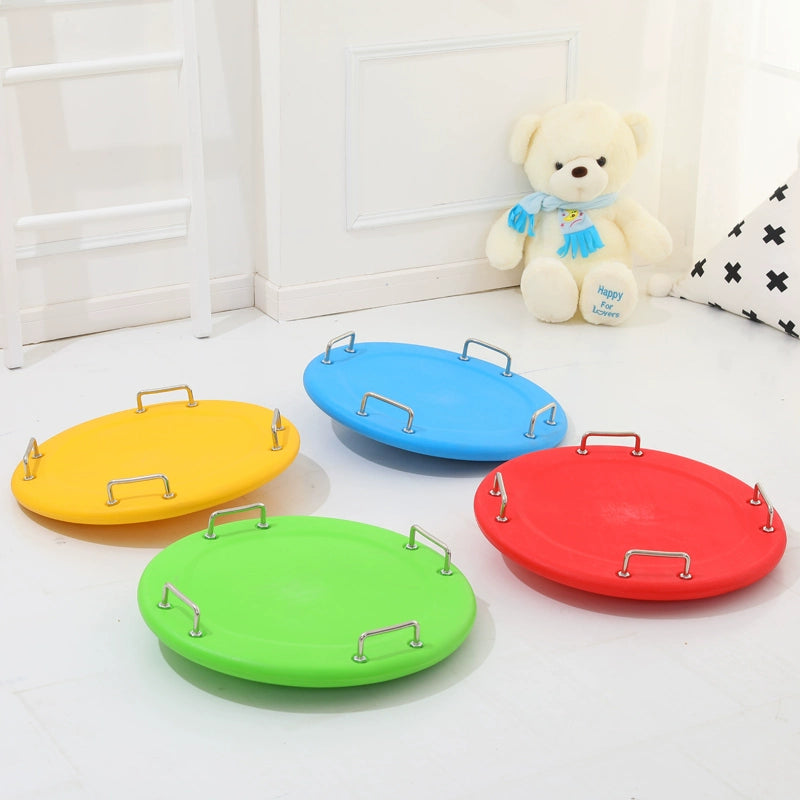 Hand-Held Rotating Plate Egg-Shaped Balance Disk Sensory Training Equipment Early Education Kindergarten Toys Home Taiji Plate Dish