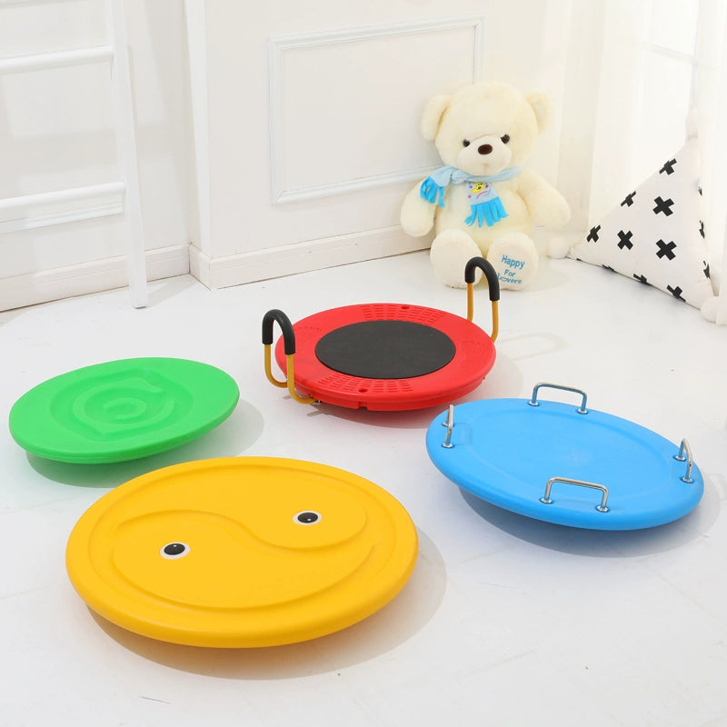 Hand-Held Rotating Plate Egg-Shaped Balance Disk Sensory Training Equipment Early Education Kindergarten Toys Home Taiji Plate Dish