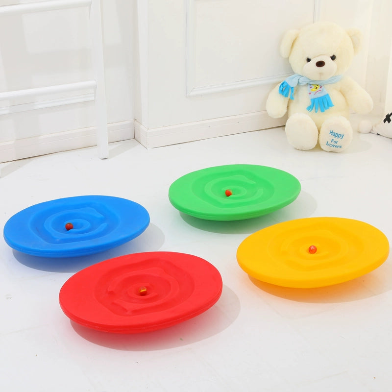 Hand-Held Rotating Plate Egg-Shaped Balance Disk Sensory Training Equipment Early Education Kindergarten Toys Home Taiji Plate Dish