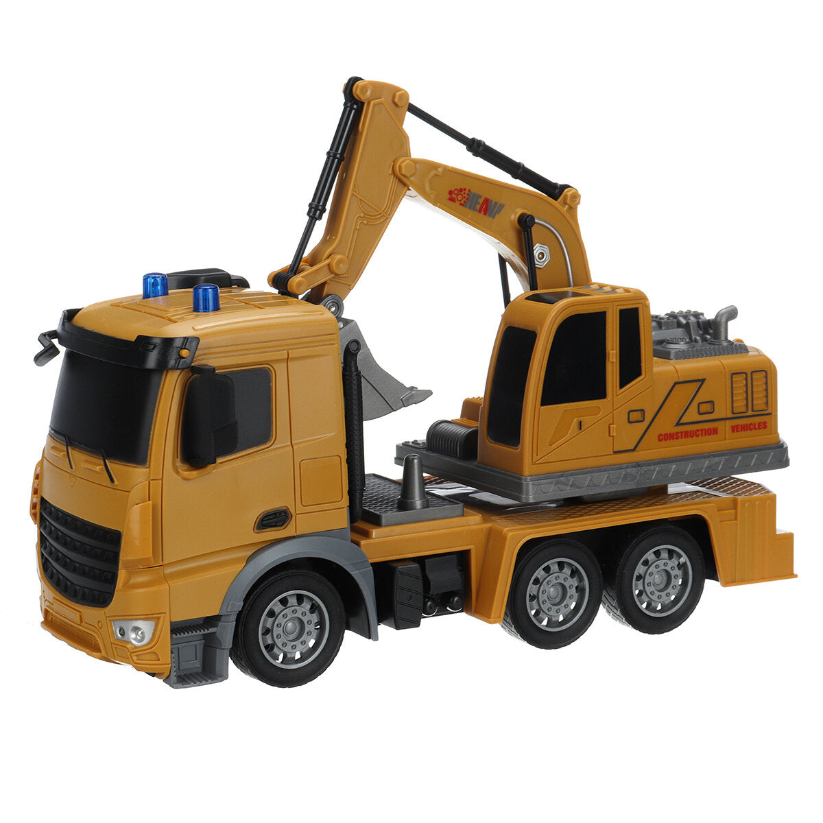 QH2801 2.4G 1/24 6CH RTR RC Car Mixer Tanker/ Dump Truck/ Crane Vehicle/ Excavator Off-Road Vehicles Drift Model Toys