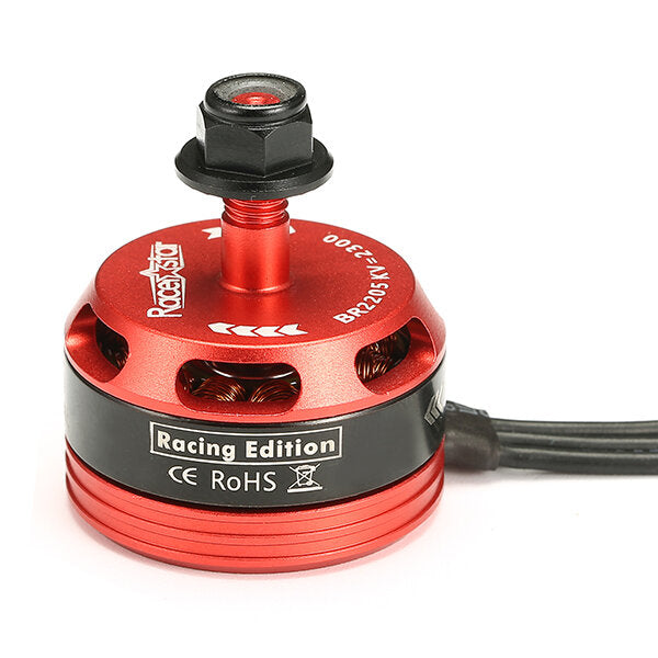 Racerstar Racing Edition 2205 BR2205 2300KV 2-4S Brushless Motor Red for 220 250 RC Drone FPV Racing