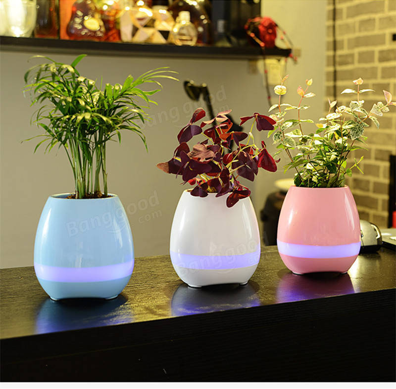 Potted Rims Speakers Creative Intelligent Music Speaker Flower Pot Toys Of Wireless bluetooth Stereo