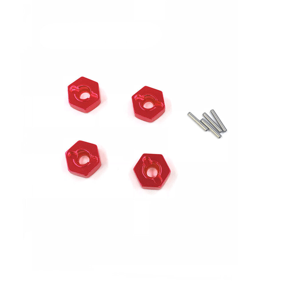 Wltoys 144001 1/14 Upgrade Metal RC Car Parts Swing Arm C Seat Connector Steering Cup Rear Wheel Seat Rod Gear Red