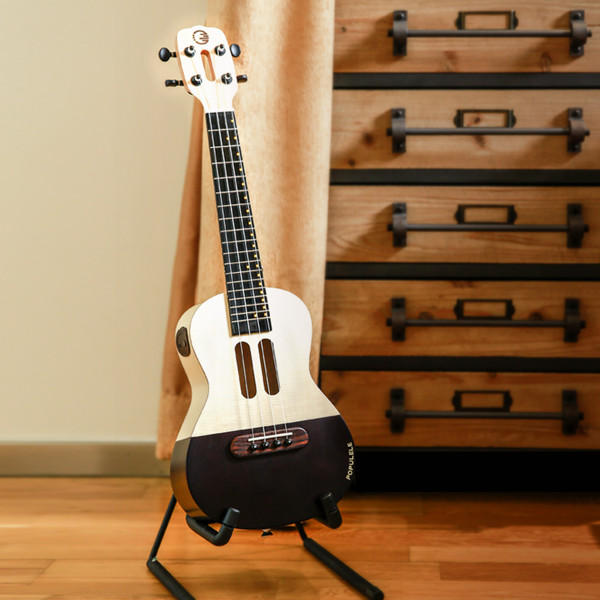 Populele U1 23 Inch 4 String Smart Ukulele with APP Controlled LED Light Bluetooth Connect  Gift