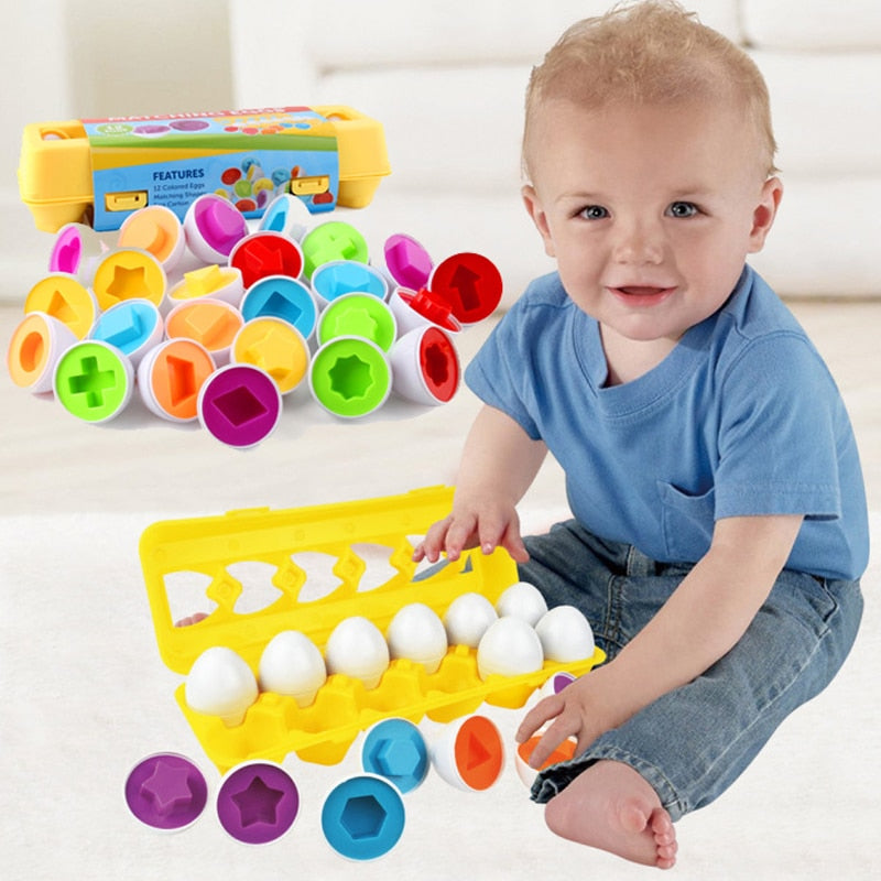 montessori learning education math toys kids match smart eggs screws 3d puzzle game for children educational toys easter