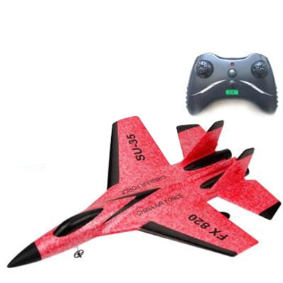 2.4G Glider RC Drone SU35 Fixed Wing Airplane Hand Throwing Foam Dron Electric Remote Control Outdoor RC Plane Toys for Boys F22