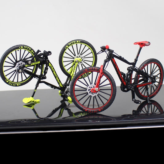 Mini Model 1:10 Finger Mountain bike Alloy Bicycle Diecast Racing Metal Accessories Toy Simulation Collection Toys for children