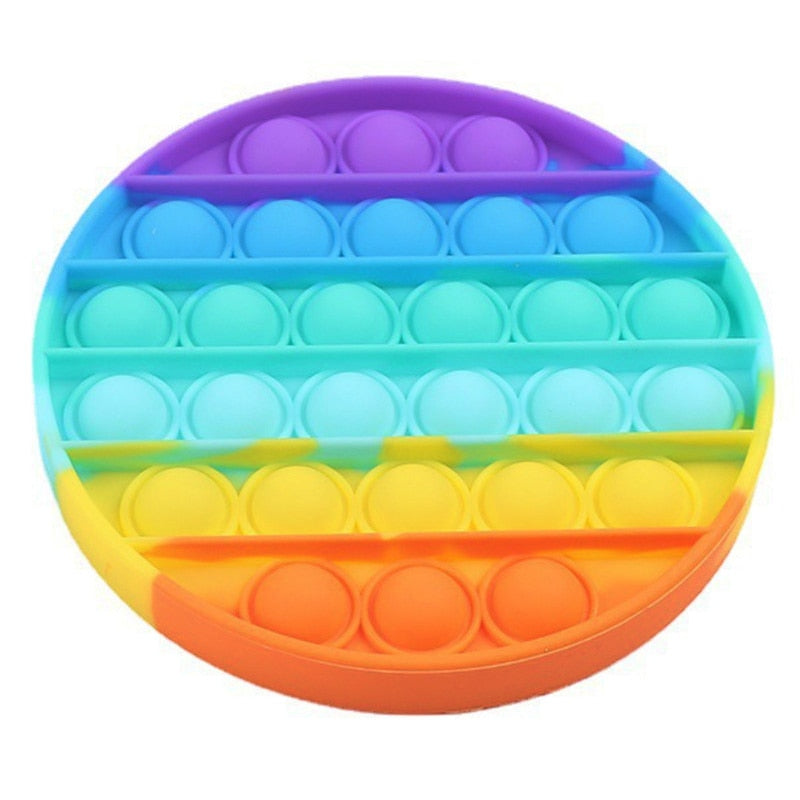 Push Bubble Sensory Fidget Toy Box Squishy Simple Dimple Figet AntiStress Reliever Toy Adult Child Funny Anti Stress Reliver