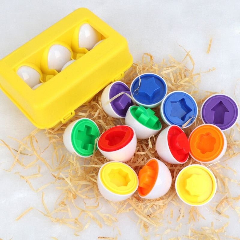 montessori learning education math toys kids match smart eggs screws 3d puzzle game for children educational toys easter