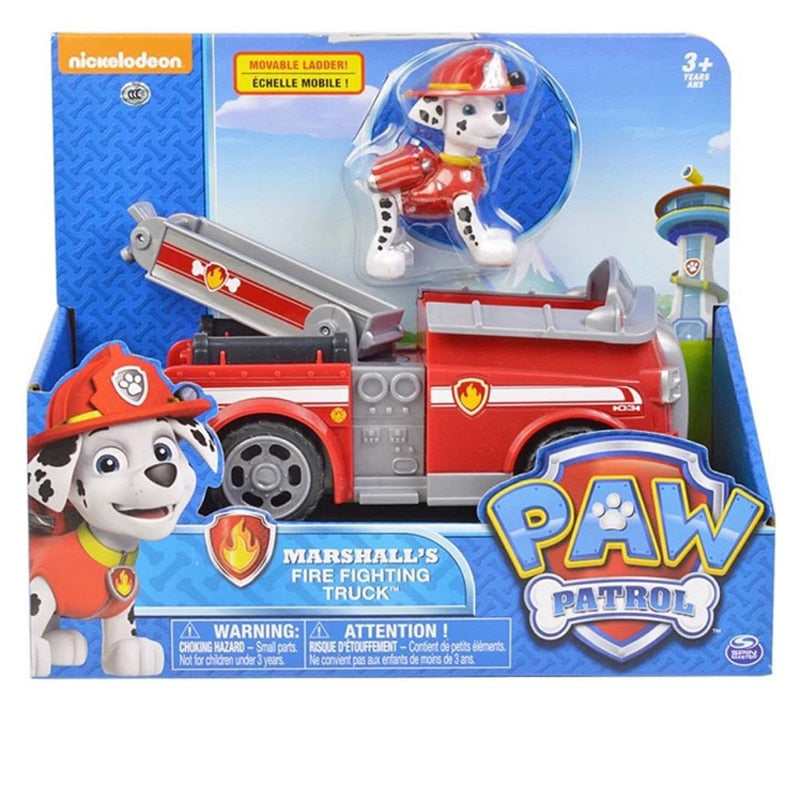 Paw Patrol Rescue Dog Puppy Set Toy Car Patrulla Canina Toys Action Figure Model Marshall Chase Rubble Vehicle Car Children Gift