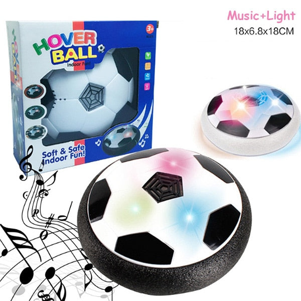 Hover Soccer Ball Boy Toys Air Soccer Indoor Floating Soccer Ball with LED Light and Upgraded Foam Bumper Birthday Gifts for Kid