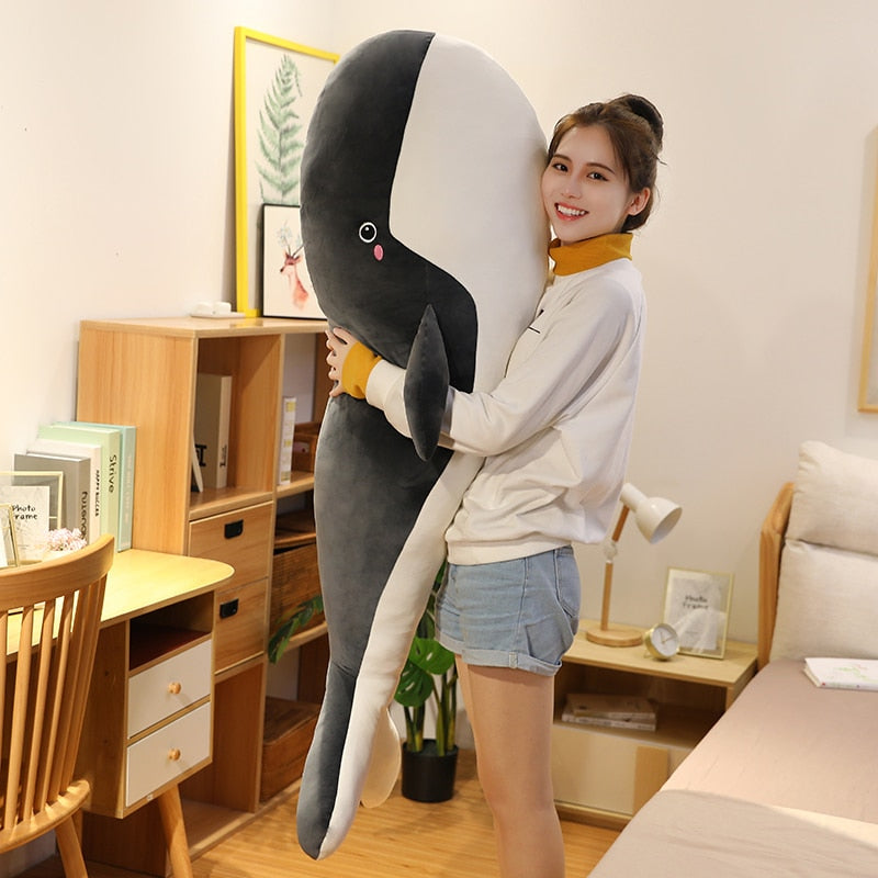 50-150CM Giant Size Plush Toy Sea Animal Blue Whale Soft Toy Stuffed Animal Children&#39;s Birthday Gifts