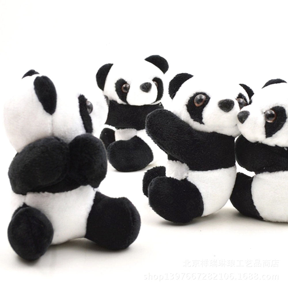 1 Pcs Creative Plush Panda Clip Hug Small Stuffed Animal Doll Toy Curtain Clip Bookmark Notes Souvenir Toys For Children