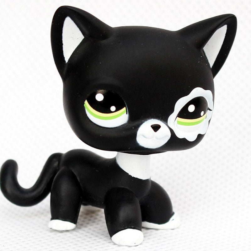 LPS CAT Rare Littlest pet shop Toys Stands Short Hair Kitten Dog Dachshund Collie Spaniel Great Dane Original Bobble head toys