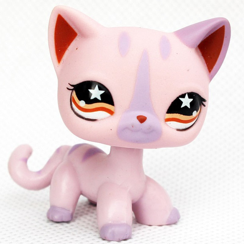 LPS CAT Rare Littlest pet shop Toys Stands Short Hair Kitten Dog Dachshund Collie Spaniel Great Dane Original Bobble head toys