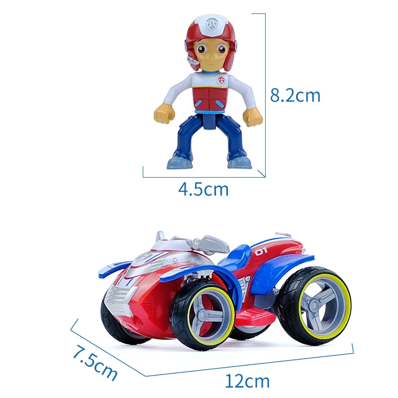 Paw Patrol Rescue Dog Puppy Set Toy Car Patrulla Canina Toys Action Figure Model Marshall Chase Rubble Vehicle Car Children Gift