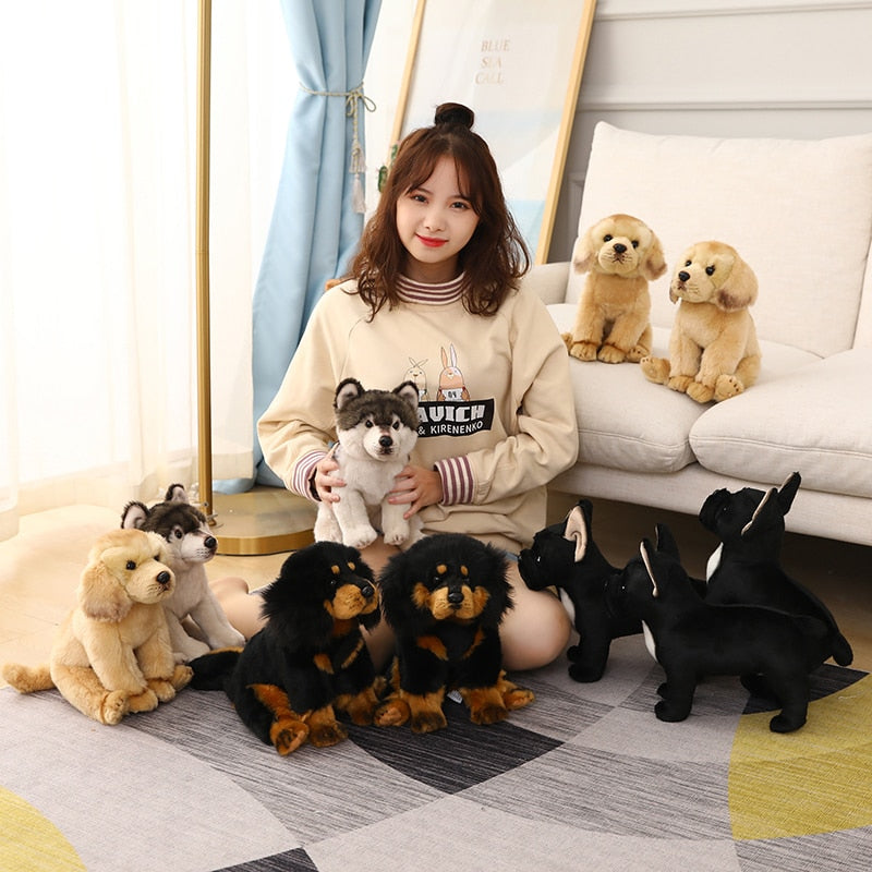 High Quality Simulation Bichon Frise Dog Plush toy Stuffed Korea Lifelike Pomeranian Dog puppy Toys Home Decor Kids brithday