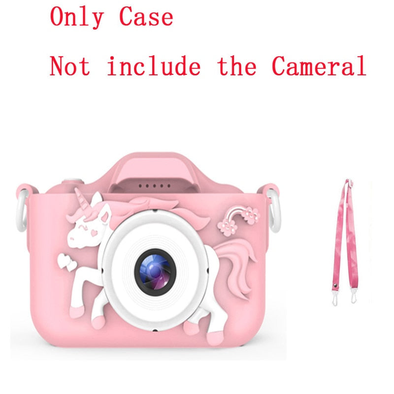 2 Inch HD 1080P Chargable Digital Mini Kids Camera Cartoon Cute Camera Toys Outdoor Photography Props for Child Birthday Gift