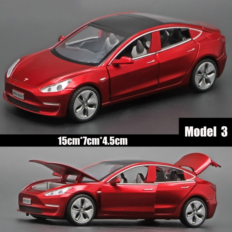 New 1:32 Tesla MODEL 3 Alloy Car Model Diecasts &amp; Toy Vehicles Toy Cars Free Shipping Kid Toys For Children Gifts Boy Toy