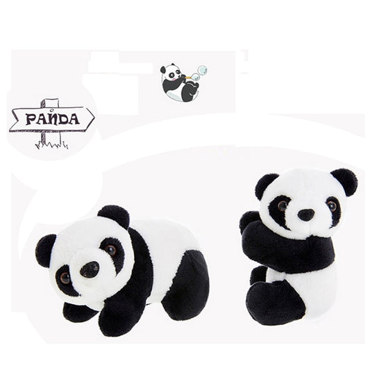 1 Pcs Creative Plush Panda Clip Hug Small Stuffed Animal Doll Toy Curtain Clip Bookmark Notes Souvenir Toys For Children