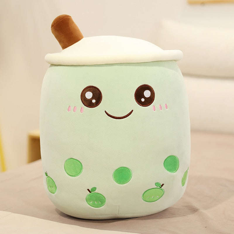 Lovely Milk Tea Stuffed Plush Pillow Cushion Funny Cartoon Boba Plush Toys Kids Toys Birthday Valentine&#39;s Gift