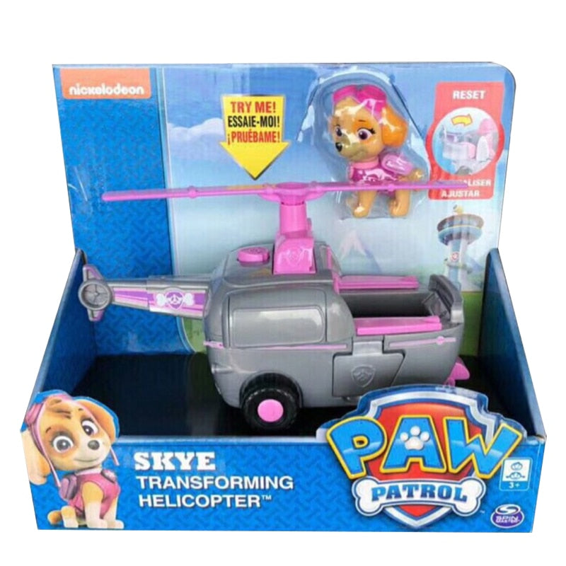 Paw Patrol Rescue Dog Puppy Set Toy Car Patrulla Canina Toys Action Figure Model Marshall Chase Rubble Vehicle Car Children Gift