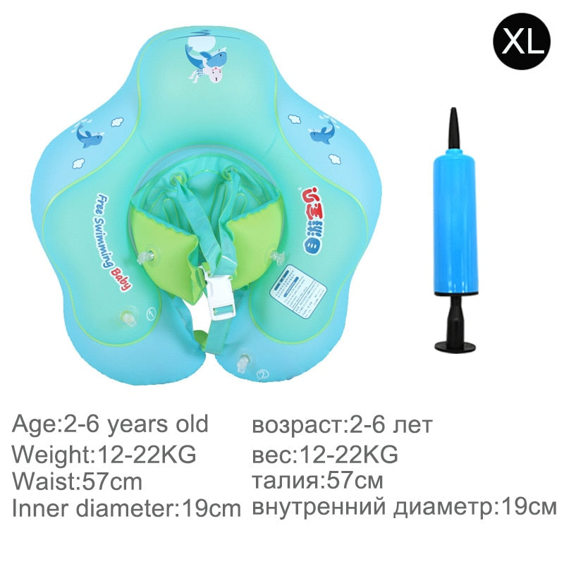 Kids Solid Inflatable Float Baby Swimming Ring Neck Infant Armpit Floating for Kids Floats Child Swim Seat Accessories Children