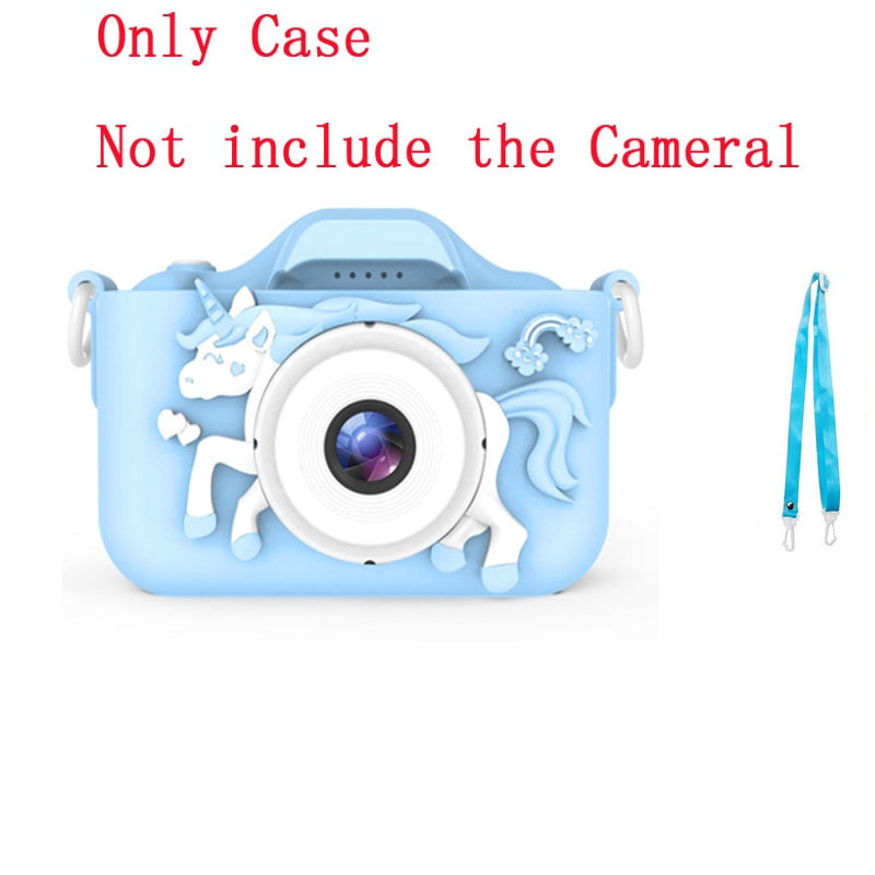 2 Inch HD 1080P Chargable Digital Mini Kids Camera Cartoon Cute Camera Toys Outdoor Photography Props for Child Birthday Gift