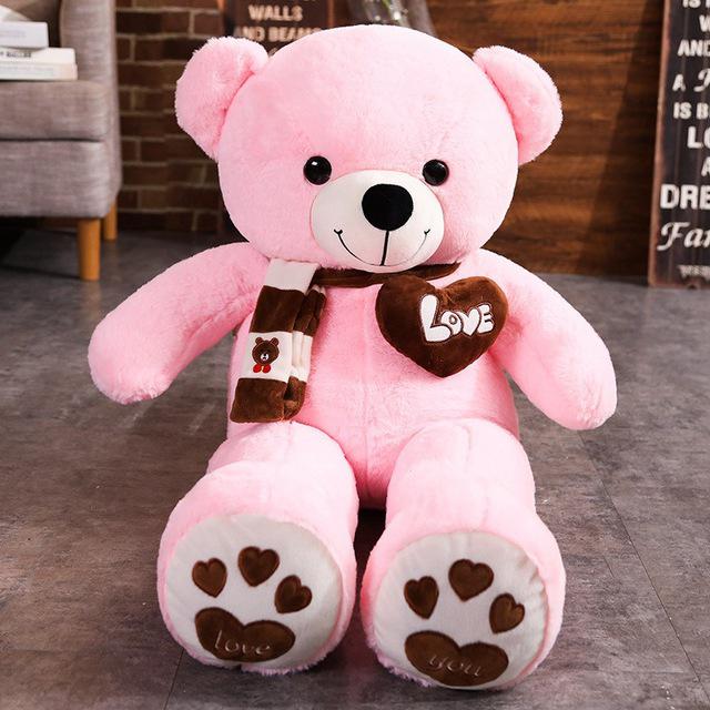 Huggable High Quality 4 Colors Teddy Bear With Scarf Stuffed Animals Bear Plush Toys Doll Pillow Kids Lovers Birthday Baby Gift