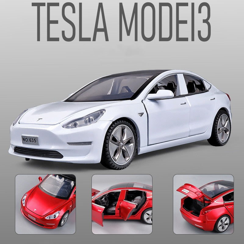 New 1:32 Tesla MODEL 3 Alloy Car Model Diecasts &amp; Toy Vehicles Toy Cars Free Shipping Kid Toys For Children Gifts Boy Toy