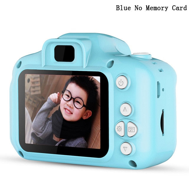 2 Inch HD 1080P Chargable Digital Mini Kids Camera Cartoon Cute Camera Toys Outdoor Photography Props for Child Birthday Gift