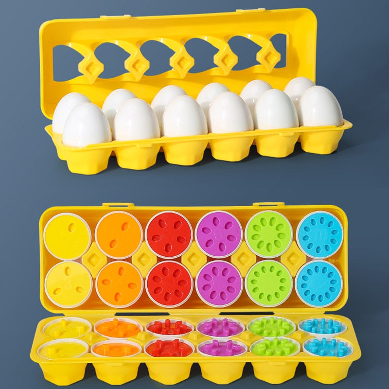 montessori learning education math toys kids match smart eggs screws 3d puzzle game for children educational toys easter