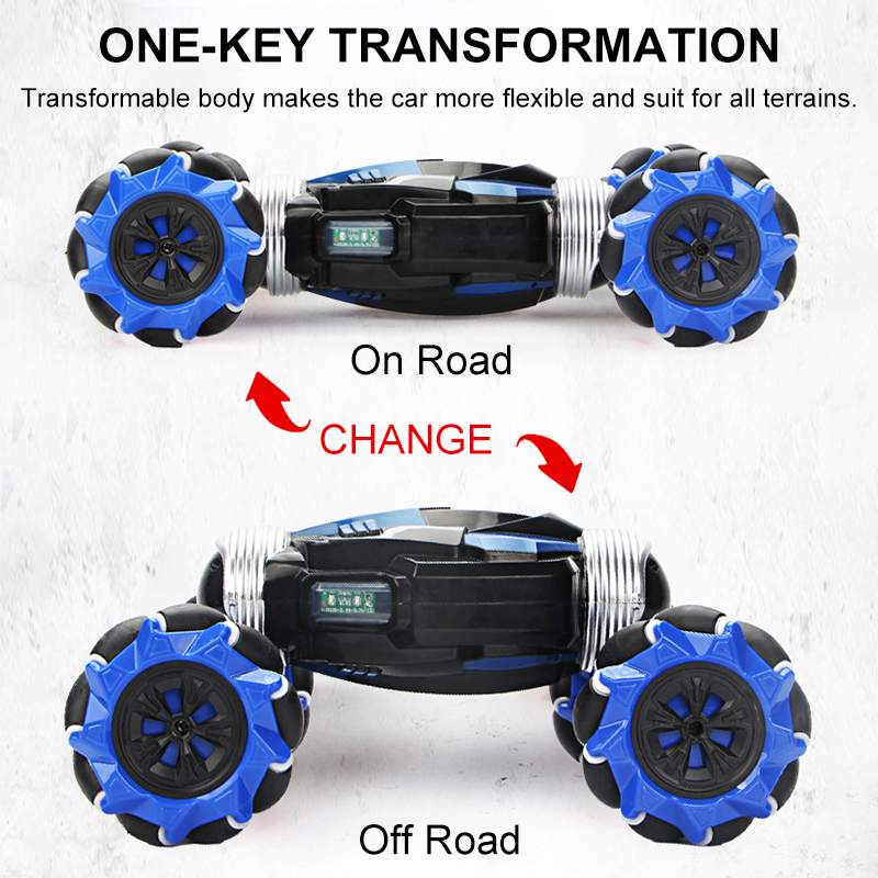 Voiture radiocommandée 4WD cascadeur voiture geste Induction torsion véhicule tout-terrain Drift RC jouets avec lumière et musique