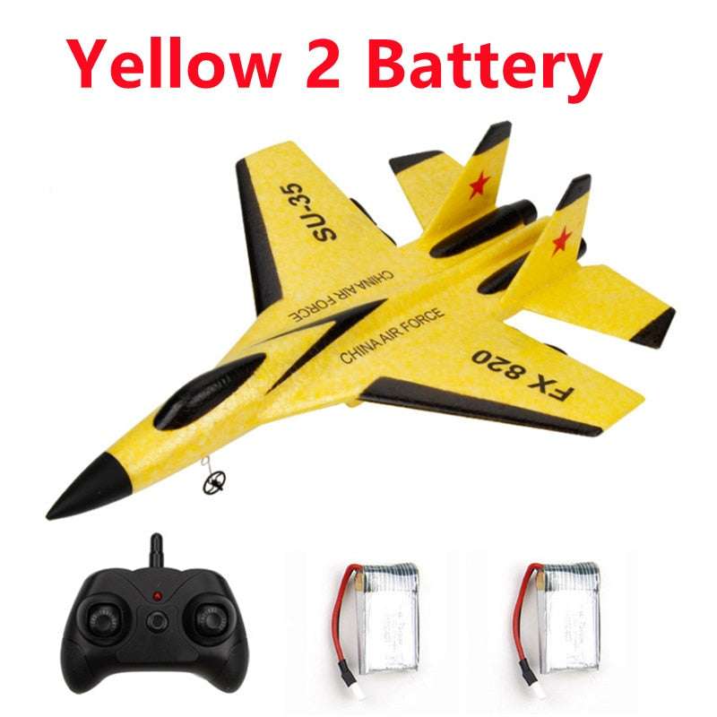 FX-620 SU-35 RC Remote Control Airplane 2.4G Remote Control Fighter Hobby Plane Glider Airplane EPP Foam Toys RC Plane Kids Gift