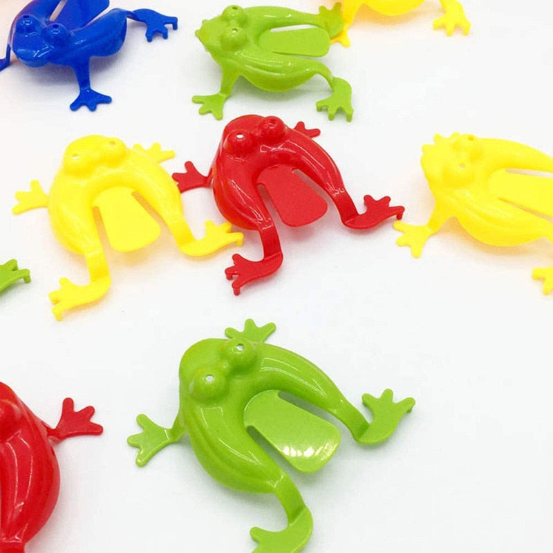 5/10 Pcs Jumping Frog Bounce Fidget Toys For Kids Novelty Assorted  Stress Reliever Toys For Children Birthday Gift Party Favor