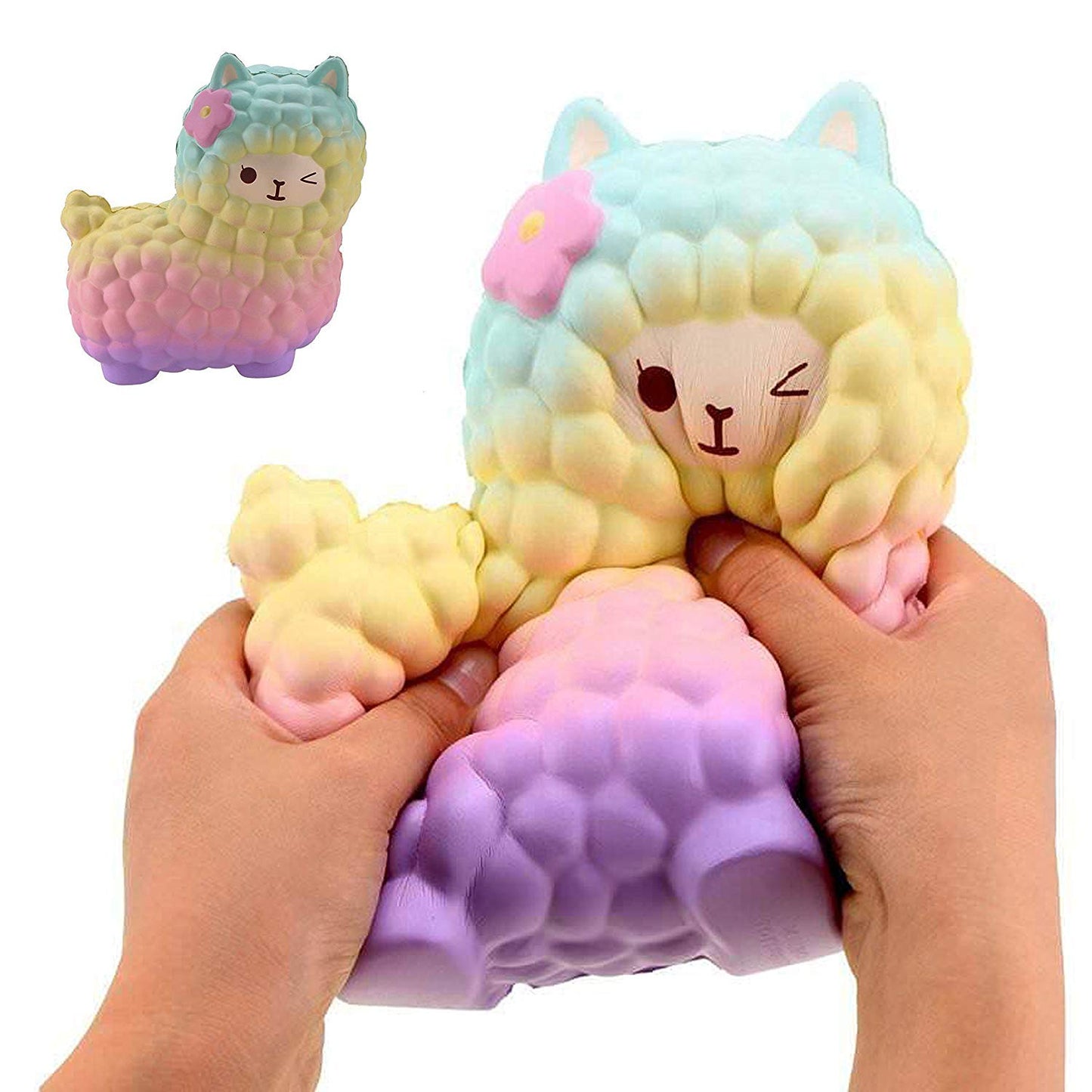 jumbo sheep alpaca squishy cute galaxy slow rising animal squishy squish wholesale exquisite kids gift