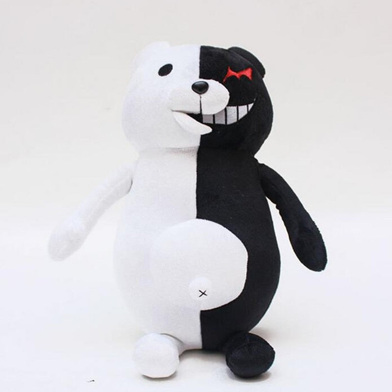 Dangan Ronpa Super Danganronpa 2 Monokuma Black &amp; White Bear Plush Toy Soft Stuffed Animal Dolls Birthday Gift for Children Kids