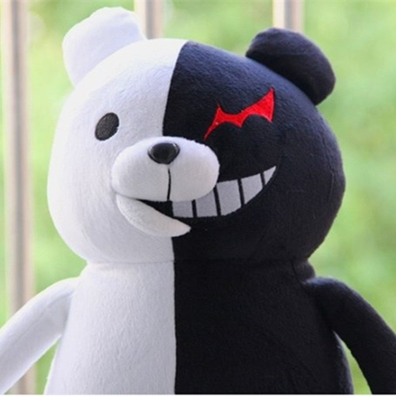 Dangan Ronpa Super Danganronpa 2 Monokuma Black &amp; White Bear Plush Toy Soft Stuffed Animal Dolls Birthday Gift for Children Kids