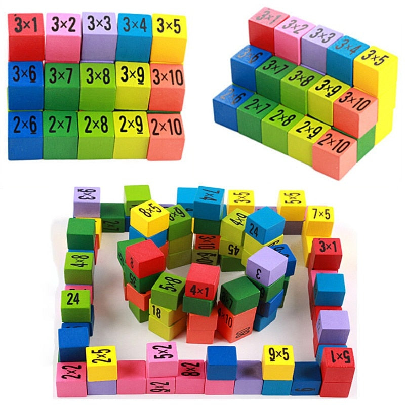 1Set Wooden Montessori Hundred Board Math 1 to 100 Consecutive Numbers Counting Toy Montessori Educational Wooden Toys for Child