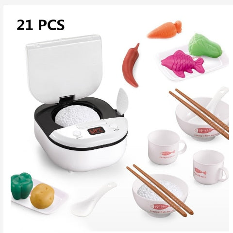 44PCS Mini Kids Kitchen Toys Cookware Pot Pan Kids Pretend Play Toy Cook Simulation Kitchen Utensils Toys For Children