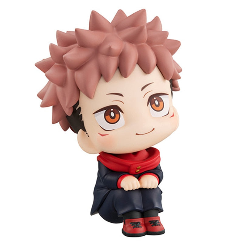 Anime Jujutsu Kaisen Figurine Cute Gojo Satoru Itadori Yuji Look Up PVC Anime Action Figure