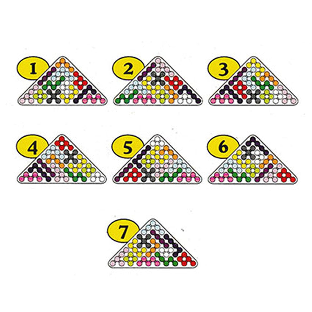 IQ Puzzle Children&#39;s Development Intelligence Early Educational Jigsaw Puzzle Magic Beads Boxed Building Pyramid Color Shape