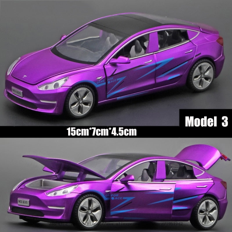 New 1:32 Tesla MODEL 3 Alloy Car Model Diecasts &amp; Toy Vehicles Toy Cars Free Shipping Kid Toys For Children Gifts Boy Toy