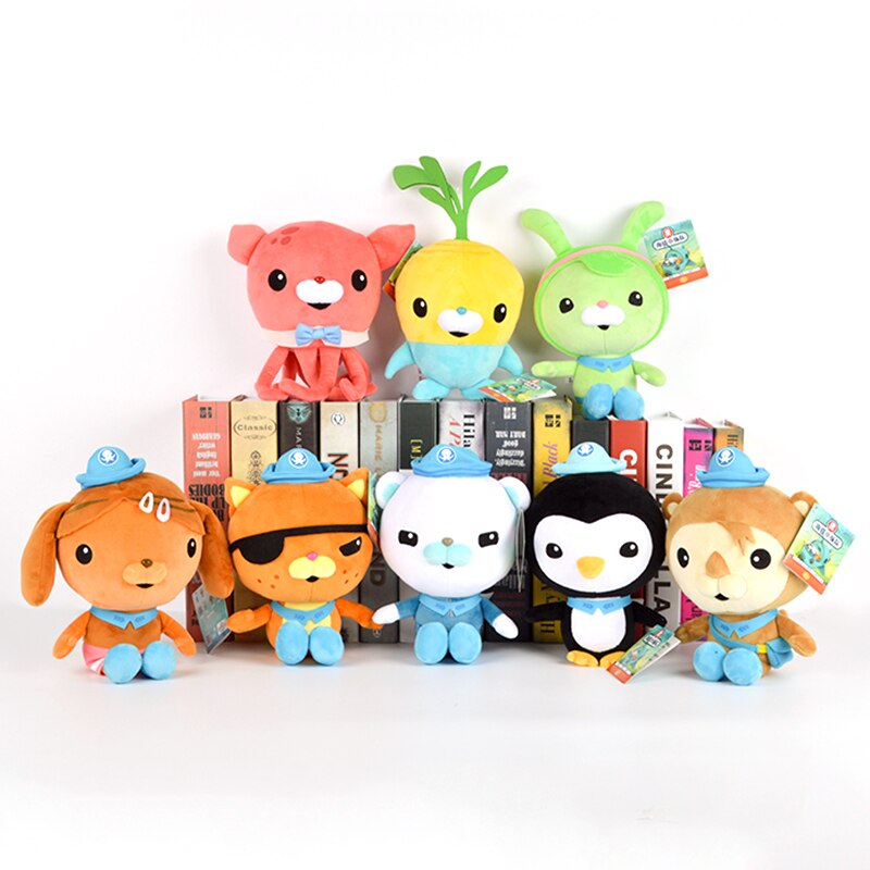 Original 13cm/19cm Octonauts Plush Toys Barnacles Peso Kwazii Tweak Animal Stuffed Party Birthday Gift Kid Christmas Girl Toy