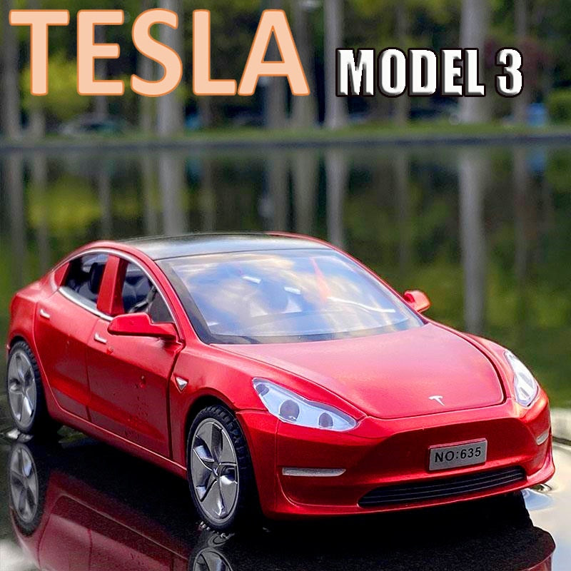 New 1:32 Tesla MODEL 3 Alloy Car Model Diecasts &amp; Toy Vehicles Toy Cars Free Shipping Kid Toys For Children Gifts Boy Toy